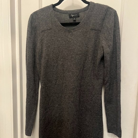 Bloomingdale's Aqua Gray Cashmere Sweater Dress, Size Medium - Picture 1 of 4